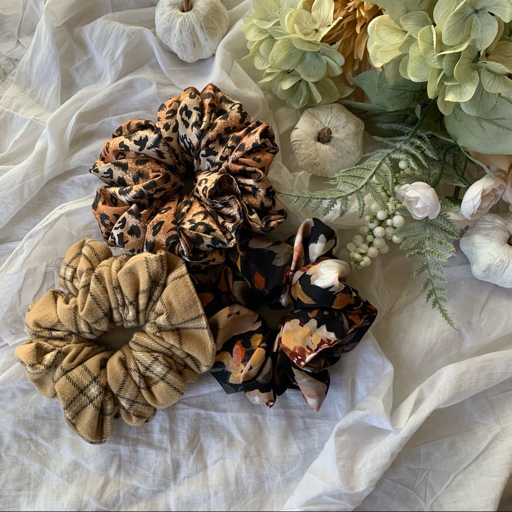 Fall Scrunchie Set 🍂🍁🤎